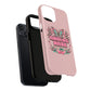 Pink Butterfly "Analog Haze" Tough Magnetic Phone Case — Retro Y2K Cherry Design