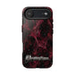 Pink Butterfly "Analog Haze" Tough Magnetic Phone Case — Retro Y2K Cherry Design