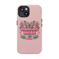 Pink Butterfly "Analog Haze" Tough Magnetic Phone Case — Retro Y2K Cherry Design