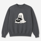 Ghost Reading Crewneck Sweatshirt — Cute Ghost with Book Cozy Pullover