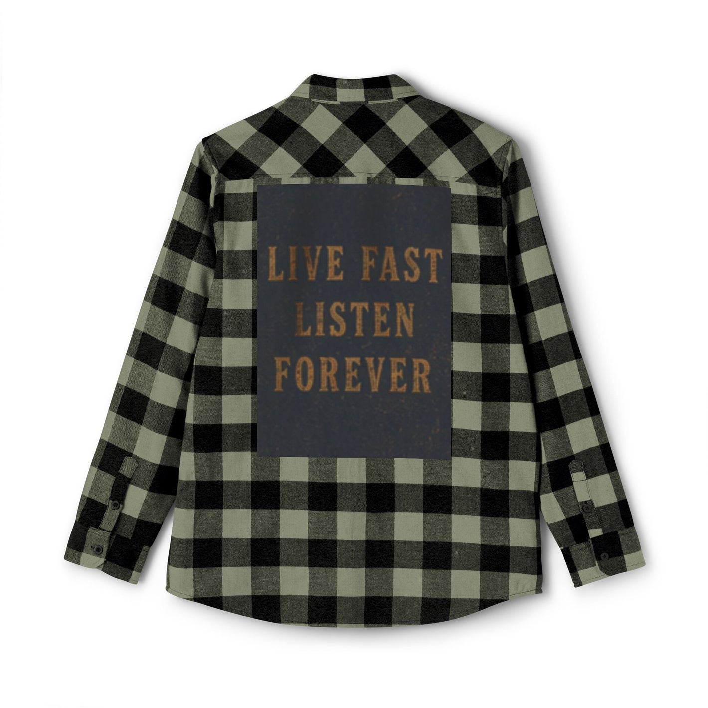 Live Fast Listen Forever Flannel Shirt