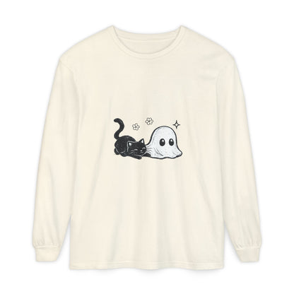 Ghost & Black Cat Long Sleeve Tee