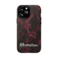 Pink Butterfly "Analog Haze" Tough Magnetic Phone Case — Retro Y2K Cherry Design
