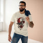 Gothic Moth & Rose Tee — Red Moon Horror Graphic T-Shirt