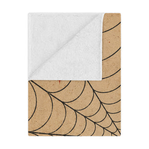 Spiderweb Minky Blanket — Retro Cozy Throw