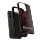 Pink Butterfly "Analog Haze" Tough Magnetic Phone Case — Retro Y2K Cherry Design