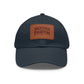 Leather Patch Baseball Cap — Backstage Phantom