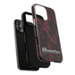 Pink Butterfly "Analog Haze" Tough Magnetic Phone Case — Retro Y2K Cherry Design