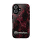 Pink Butterfly "Analog Haze" Tough Magnetic Phone Case — Retro Y2K Cherry Design