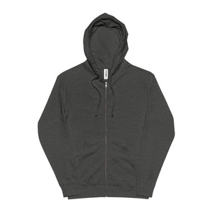 Zip Hoodie — Retro Night City Graphic Fleece Zip-Up
