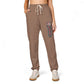 Embroidered Floral Script Sweatpants