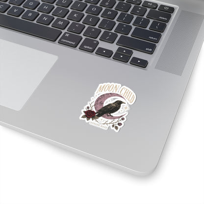 Moon Child Crow Sticker