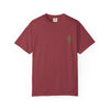 Compass Rose Graphic T-Shirt: Minimal Nautical Adventure Tee - Chili