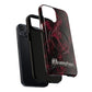 Pink Butterfly "Analog Haze" Tough Magnetic Phone Case — Retro Y2K Cherry Design