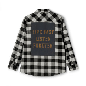 Live Fast Listen Forever Flannel Shirt