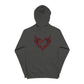Zip Hoodie — Red Tribal Heart Graphic Zip-Up Hoodie