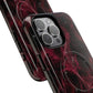 Pink Butterfly "Analog Haze" Tough Magnetic Phone Case — Retro Y2K Cherry Design