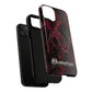 Pink Butterfly "Analog Haze" Tough Magnetic Phone Case — Retro Y2K Cherry Design