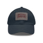 Leather Patch Baseball Cap — Backstage Phantom