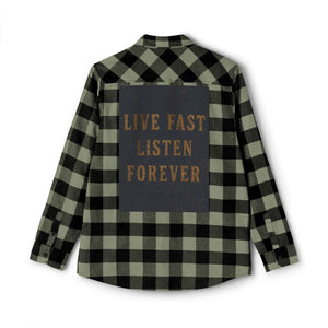 Live Fast Listen Forever Flannel Shirt
