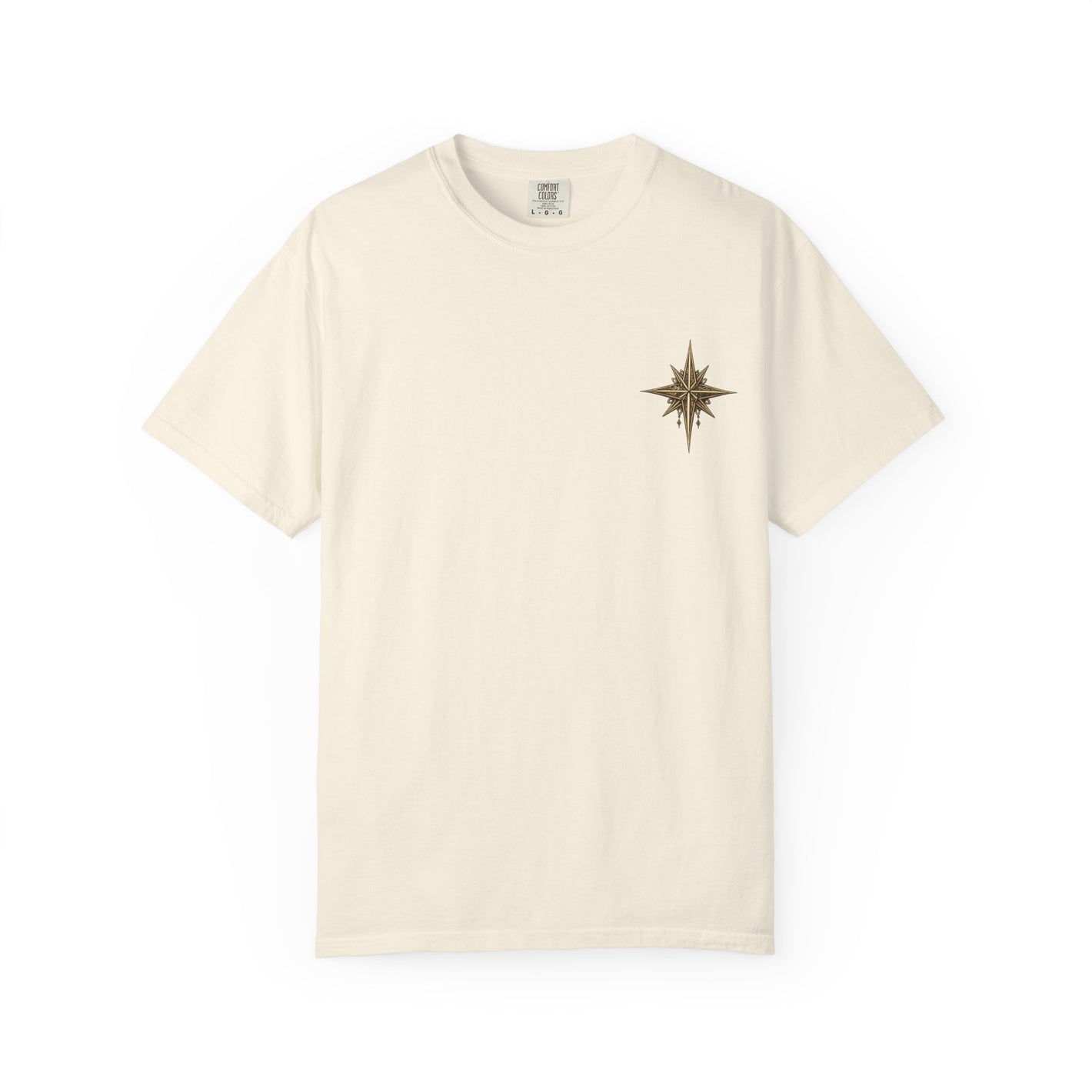 Compass Rose Graphic T-Shirt — Minimal Nautical Adventure Tee