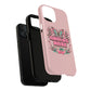 Pink Butterfly "Analog Haze" Tough Magnetic Phone Case — Retro Y2K Cherry Design