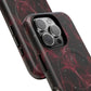 Pink Butterfly "Analog Haze" Tough Magnetic Phone Case — Retro Y2K Cherry Design