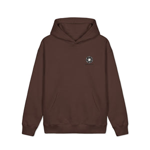 Skull Wings Hoodie — Dark Gothic Skull Graphic Back, Small Chest Emblem