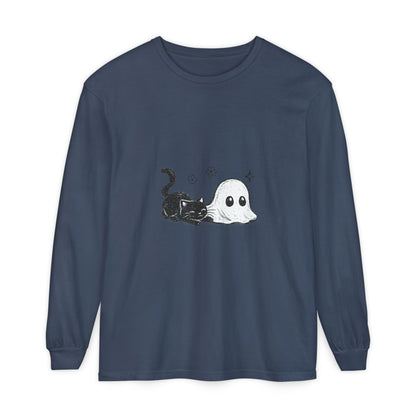 Ghost & Black Cat Long Sleeve Tee