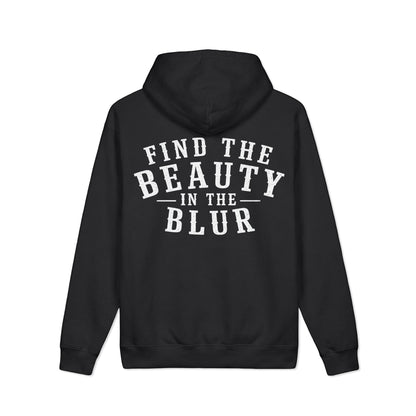 Find the Beauty in the Blur Hoodie (Inspirational Back Print)