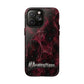 Pink Butterfly "Analog Haze" Tough Magnetic Phone Case — Retro Y2K Cherry Design