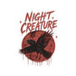 Night Creature Raven Sticker — Gothic Crow Kiss-Cut Decal