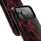 Pink Butterfly "Analog Haze" Tough Magnetic Phone Case — Retro Y2K Cherry Design