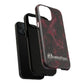 Pink Butterfly "Analog Haze" Tough Magnetic Phone Case — Retro Y2K Cherry Design