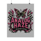 Analog Haze Matte Poster — Retro Butterfly Cherry Wall Art