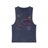 Retro Space Tank Top: "B-ORBITER A-PHANTOM" Vintage Sci-Fi Graphic - Blue Stone