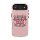 Pink Butterfly "Analog Haze" Tough Magnetic Phone Case — Retro Y2K Cherry Design