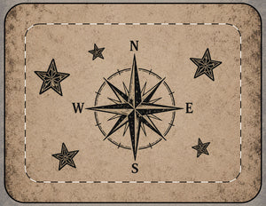 Compass Vintage Laptop Sleeve – Protective Nautical Cover