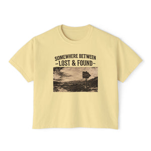 Women's Boxy Tee - Lost & Found Vintage Road Trip Graphic