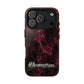 Pink Butterfly "Analog Haze" Tough Magnetic Phone Case — Retro Y2K Cherry Design