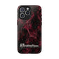 Pink Butterfly "Analog Haze" Tough Magnetic Phone Case — Retro Y2K Cherry Design