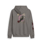 Moonchild Raven Zip Hoodie — Gothic Crescent Moon & Rose Zip-Up