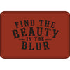 "Find the Beauty in the Blur" Engraved Patch - Basketball / Black