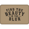 "Find the Beauty in the Blur" Engraved Patch - Light Brown / Black