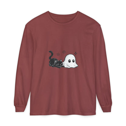 Ghost & Black Cat Long Sleeve Tee