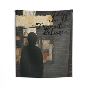 Wall Tapestry — 'Adult in the Transition Between' Moody Urban Art Decor