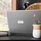Floral Iris Vinyl Decal — Kiss-Cut Black & White Botanical Sticker