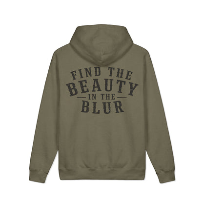 Find the Beauty in the Blur Hoodie (Inspirational Back Print)