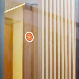 Lost Files Vinyl Sticker — Retro Orange Kiss-Cut Decal