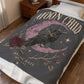 Moon Child Velveteen Blanket — Raven & Crescent Moon Plush Throw